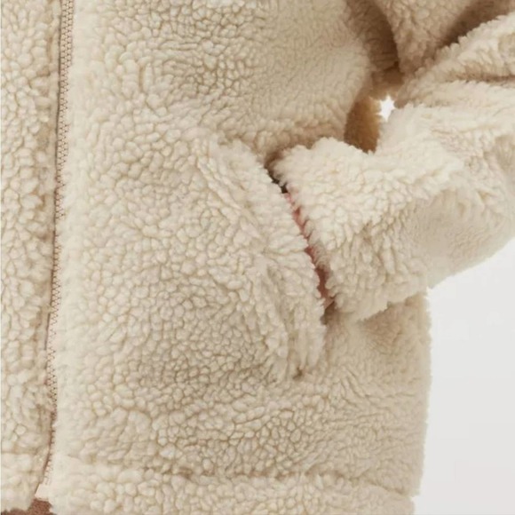 Nike Swoosh-logo faux-shearling short‎ teddy jacket plus size 2X new!! - Picture 9 of 12